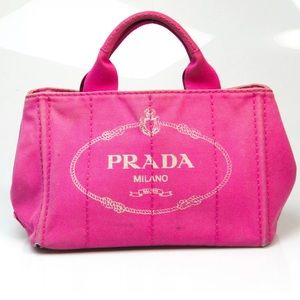 Vintage Prada canapa pink bag